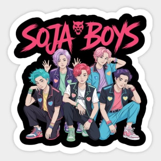 Saja Boys KPop Demon Hunters Saja Boys Shirt Merch Characters Members Jinu Abby Mystery Sticker